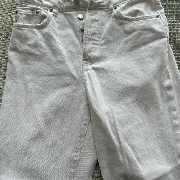 LOVERS + FRIENDS Ladies Size 24 Ryan High Rise Sustainable White Jeans LA - Picture 5 of 9